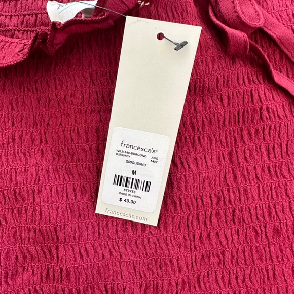 Brand New Jun & Ivy peasant style top size M - Picture 3 of 3